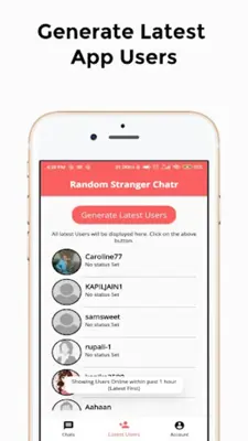 Random Stranger Chatr android App screenshot 4